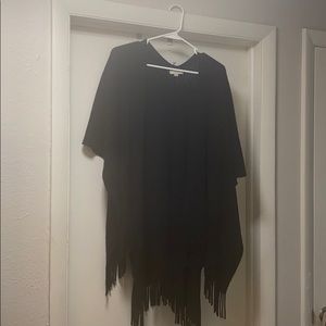 LOFT Sweater Wrap with Fringe, one size fits all
